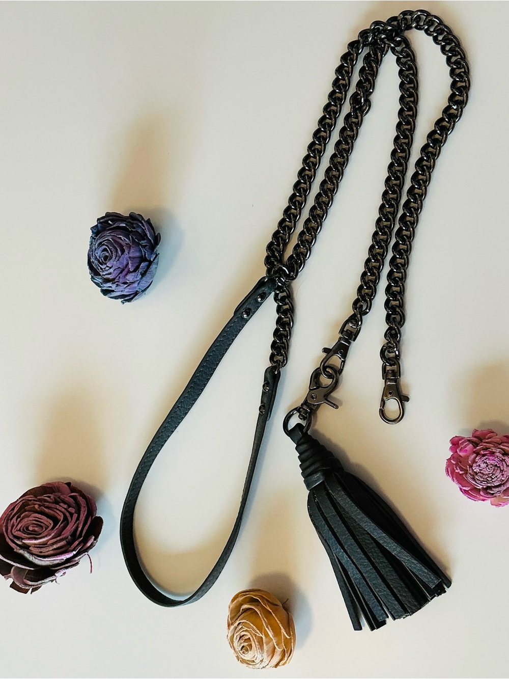Isabella Fiore Chain & Tassel Purse Strap